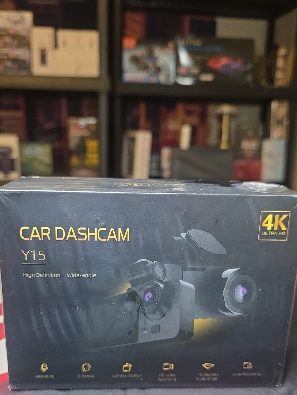 Car Dashcam Y15 4K Ultra HD Black - High Definition Wide-Angle FACTORY SEALED